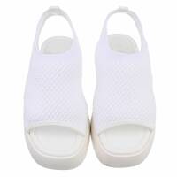 Damen Keilsandaletten - white
