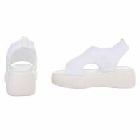 Damen Keilsandaletten - white