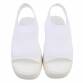 Damen Keilsandaletten - white