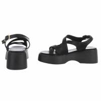 Damen Keilsandaletten - black