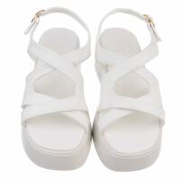 Damen Keilsandaletten - white
