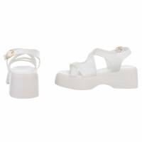 Damen Keilsandaletten - white