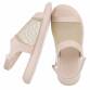 Damen Flache Sandalen - beige