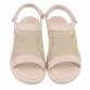 Damen Flache Sandalen - beige