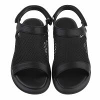 Damen Flache Sandalen - black