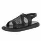Damen Flache Sandalen - black