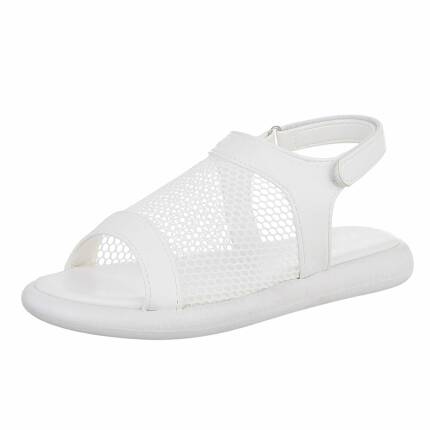 Damen Flache Sandalen - white