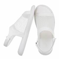 Damen Flache Sandalen - white