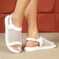 Damen Flache Sandalen - white