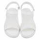 Damen Flache Sandalen - white