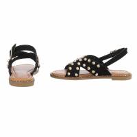 Damen Flache Sandalen - black