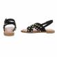 Damen Flache Sandalen - black