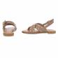 Damen Flache Sandalen - khaki