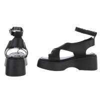 Damen Keilsandaletten - black