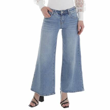 Damen Bootcut Jeans von Laulia - blue