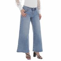 Damen Bootcut Jeans von Laulia - blue