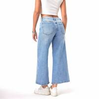 Damen Bootcut Jeans von Laulia - blue