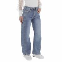 Damen High Waist Jeans von Laulia - blue