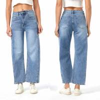 Damen High Waist Jeans von Laulia - blue