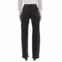 Damen High Waist Jeans von Laulia - black
