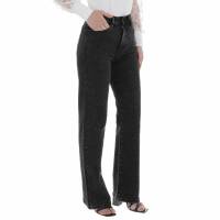 Damen High Waist Jeans von Laulia - black