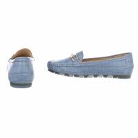 Damen Mokassins - blue