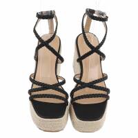Damen Keilsandaletten - black