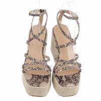 Damen Keilsandaletten - snake