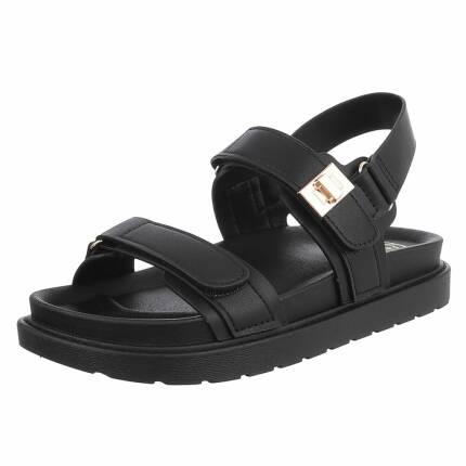 Damen Keilsandaletten - black