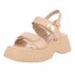 Damen Keilsandaletten - beige