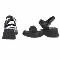 Damen Keilsandaletten - black
