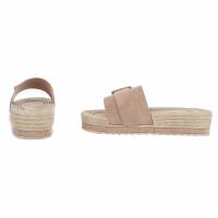 Damen Pantoletten - khaki