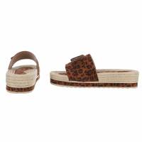 Damen Pantoletten - leopard