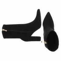Damen High-Heel Stiefeletten - black