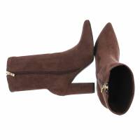 Damen High-Heel Stiefeletten - brown