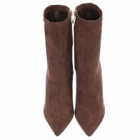 Damen High-Heel Stiefeletten - brown