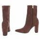 Damen High-Heel Stiefeletten - brown