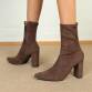 Damen High-Heel Stiefeletten - brown