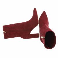 Damen High-Heel Stiefeletten - wine