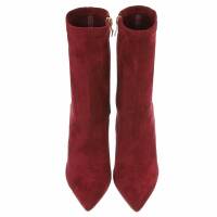 Damen High-Heel Stiefeletten - wine