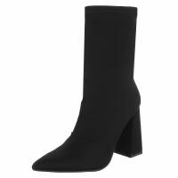 Damen High-Heel Stiefeletten - black