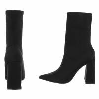 Damen High-Heel Stiefeletten - black
