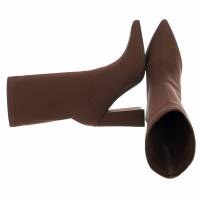 Damen High-Heel Stiefeletten - brown