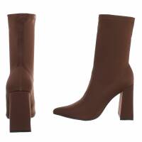 Damen High-Heel Stiefeletten - brown
