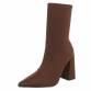 Damen High-Heel Stiefeletten - brown