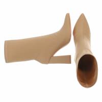 Damen High-Heel Stiefeletten - khaki