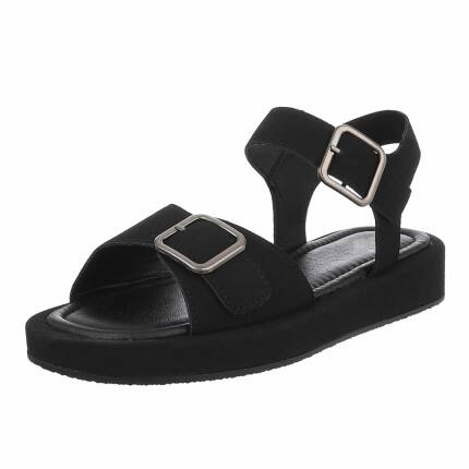 Damen Keilsandaletten - black