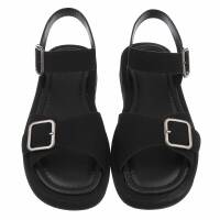 Damen Keilsandaletten - black