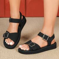 Damen Keilsandaletten - black