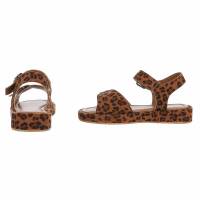Damen Keilsandaletten - leopard